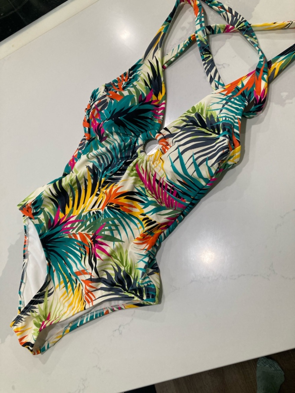 Tropical Leaf One-Piece Swimsuit